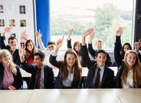 Pupils in classroom