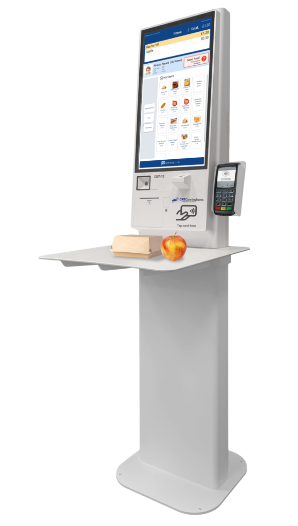 Self-Serve Kiosk with meal items